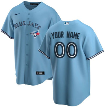 Custom Toronto Blue Jays blue jersey