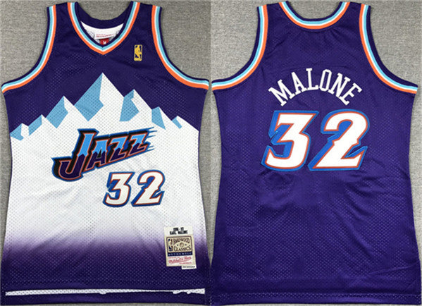 Karl Malone Utah Jazz purple jersey