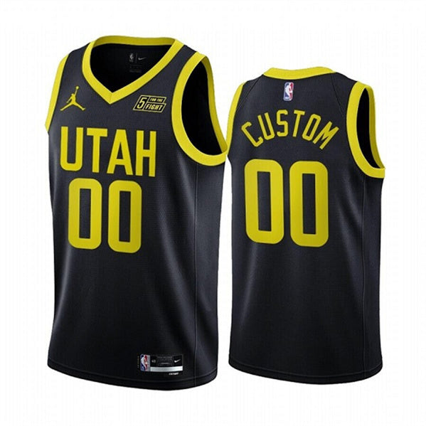 Custom Utah Jazz black jersey