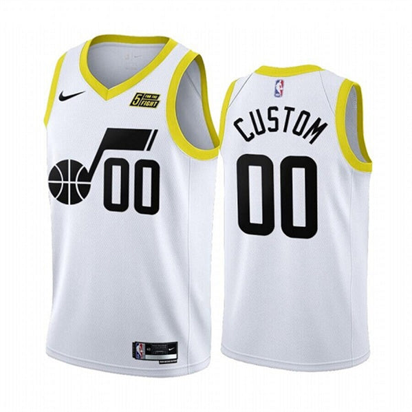 Custom Utah Jazz white jersey