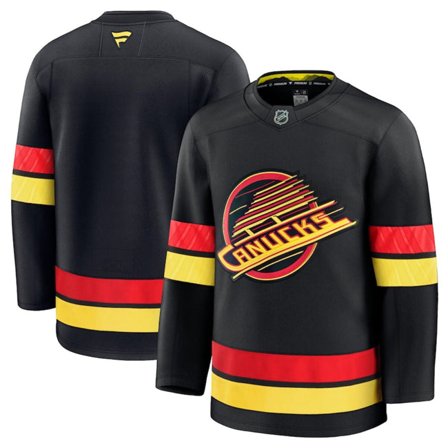 Custom Vancouver Canucks black Alternate jersey