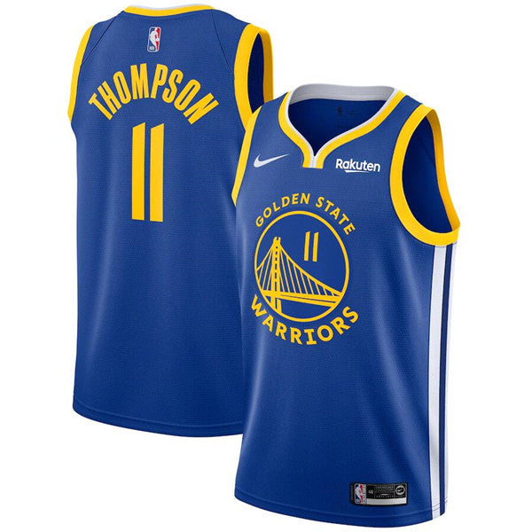 Klay Thompson Golden State Warriors royal jersey