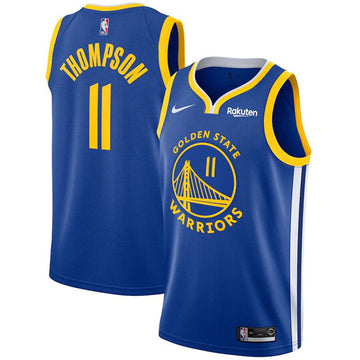 Klay Thompson Golden State Warriors royal jersey