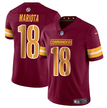 Marcus Mariota Washington Commanders burgundy jersey