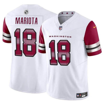 Marcus Mariota Washington Commanders white FUSE jersey
