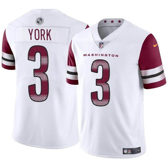Cade York Washington Commanders white jersey