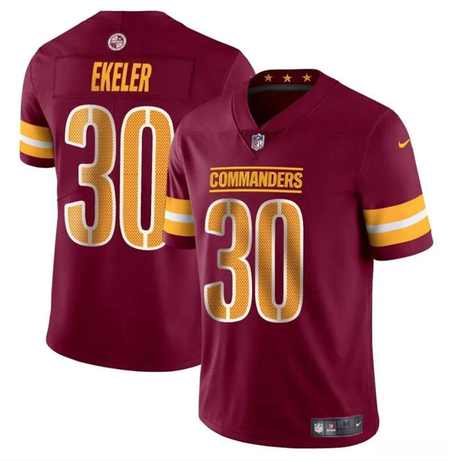Austin Ekeler Washington Commanders burgundy jersey