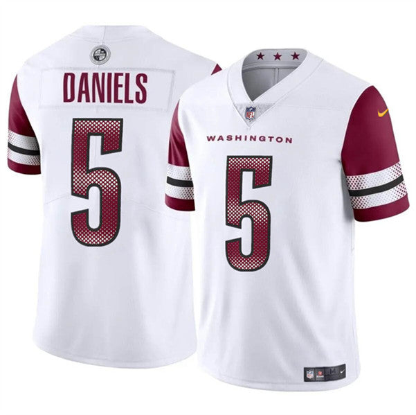 Jayden Daniels Washington Commanders white jersey