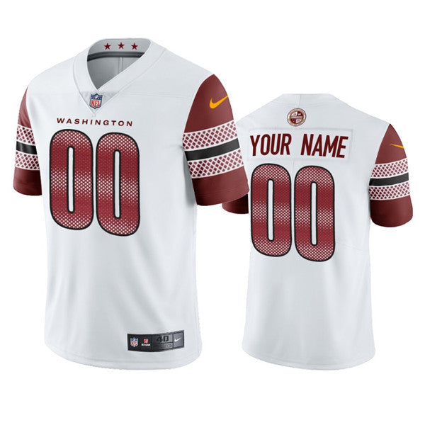 Custom Washington Commanders white jersey