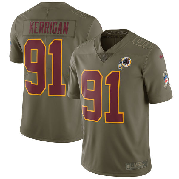Ryan Kerrigan Washington Commanders olive Salute To Service jersey
