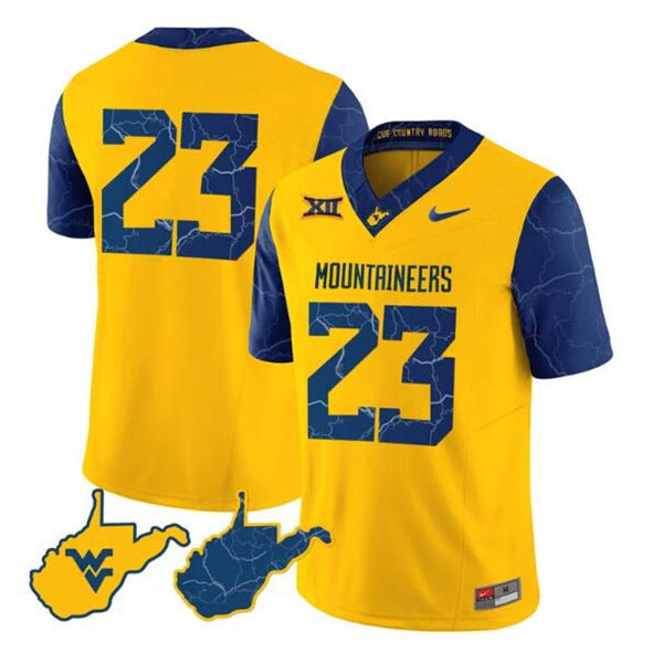 West Virginia Mountaineers gold FUSE jersey