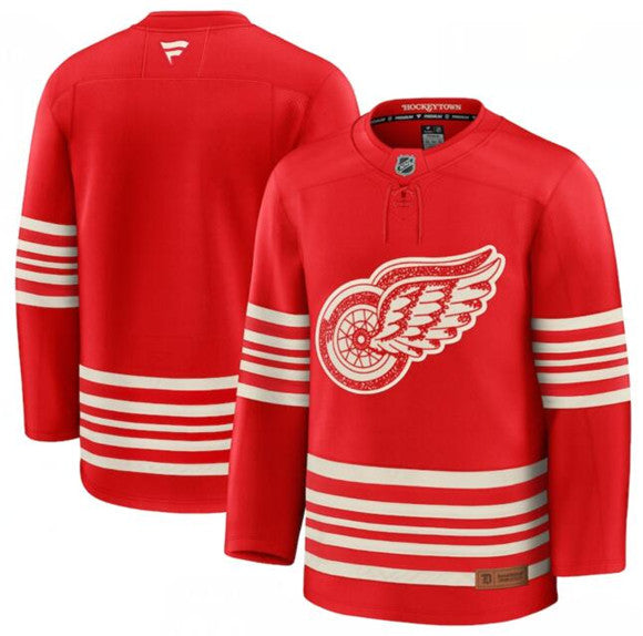 Custom Detroit Red Wings red jersey