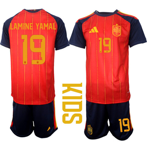 Lamine Yamal Spain National Team red Home jersey