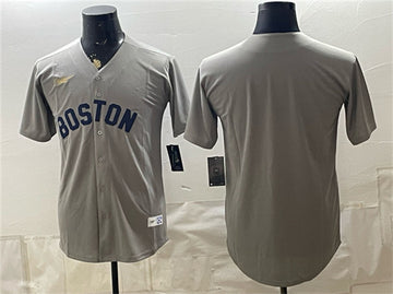 Custom Boston Red Sox gray Limited jersey