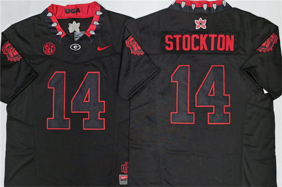 Gunner Stockton Georgia Bulldogs white jersey