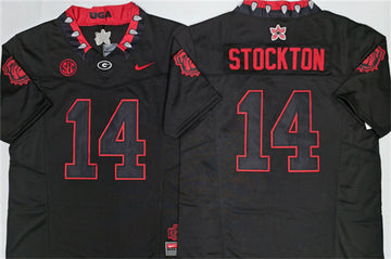 Gunner Stockton Georgia Bulldogs white jersey