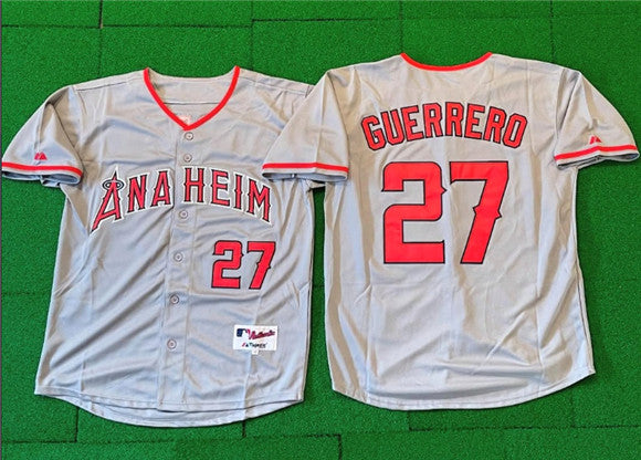 Vladimir Guerrero Los Angeles Angels gray jersey