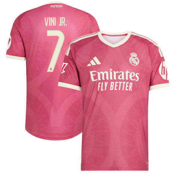 Vini Jr Real Madrid pink jersey