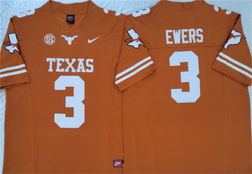 Quinn Ewers Texas Longhorns orange jersey