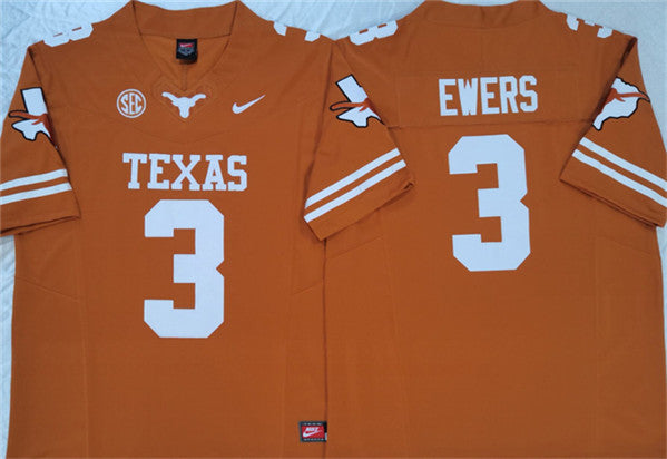 Quinn Ewers Texas Longhorns orange jersey