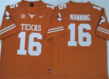 Peyton Manning Texas Longhorns orange jersey
