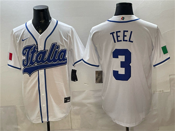 Kyle Teel Italy Baseball white Classic jersey