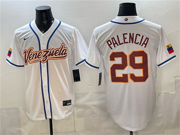 Daniel Palencia Venezuela Baseball white Classic jersey