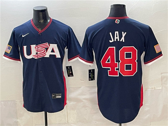 Griffin Jax USA Baseball navy Classic jersey