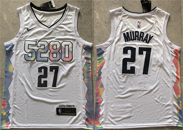 Jamal Murray Denver Nuggets white City Edition jersey