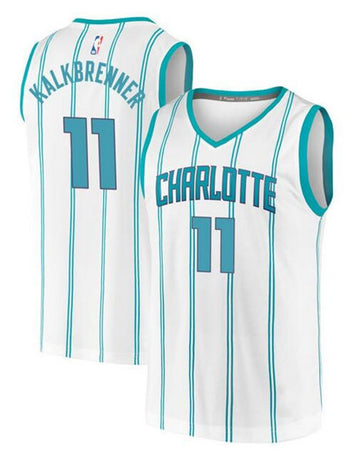 Ryan Kalkbrenner Charlotte Hornets white jersey