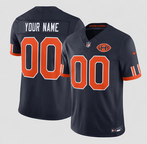 Custom Chicago Bears navy Vapor jersey