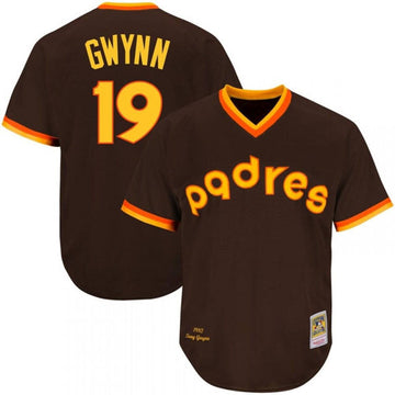 Tony Gwynn San Diego Padres brown jersey