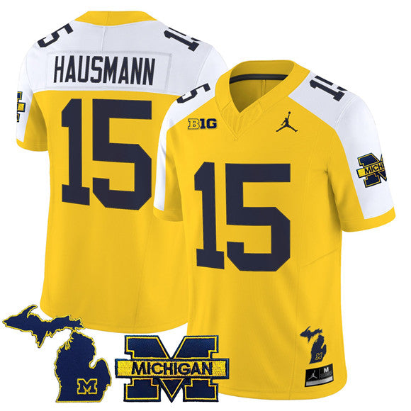 Ernest Hausmann Maize Michigan Wolverines Vapor jersey