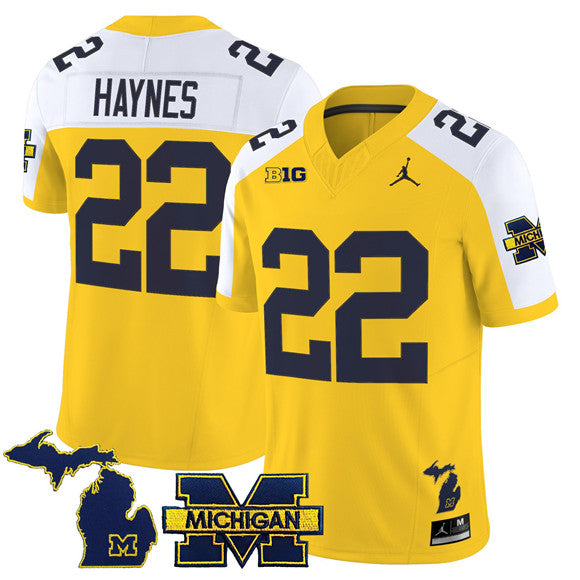 Justice Haynes Maize Michigan Wolverines Vapor jersey