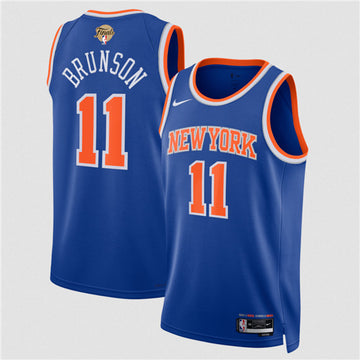 Jalen Brunson New York Knicks blue jersey