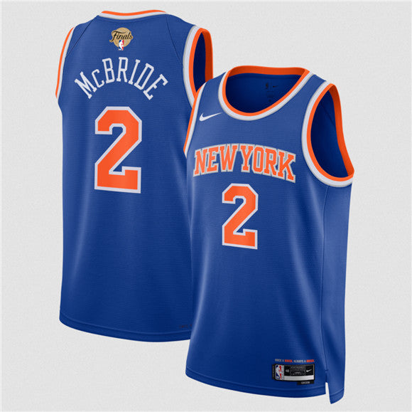Miles McBride New York Knicks blue jersey