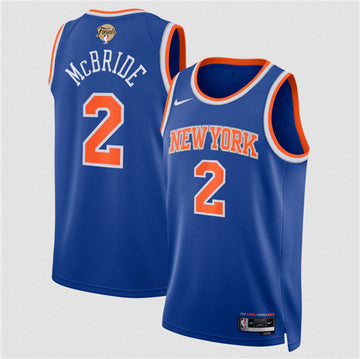 Miles McBride New York Knicks blue jersey