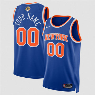 Custom New York Knicks blue jersey