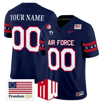 Custom Air Force Falcons navy Vapor jersey