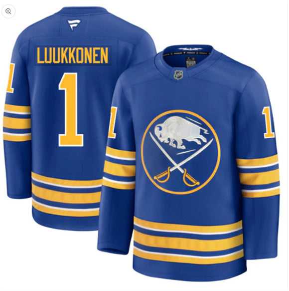 Ukko-Pekka Luukkonen Buffalo Sabres blue jersey