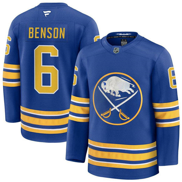 Zach Benson Buffalo Sabres blue jersey