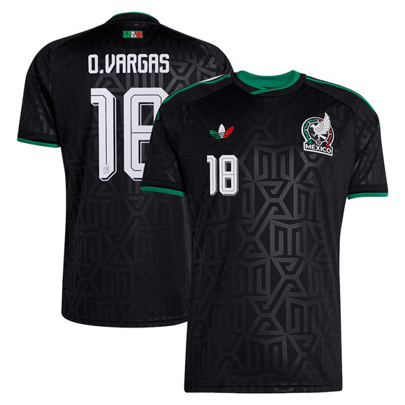 Obed Vargas Mexico National Team black jersey