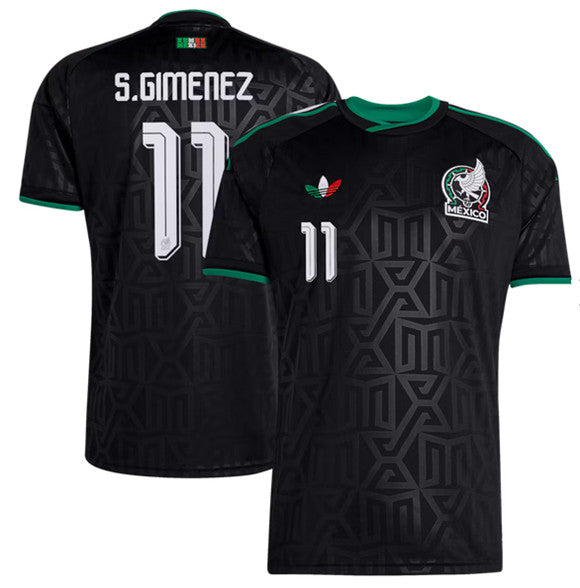 Santiago Gimenez Mexico National Team black jersey