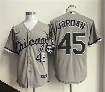 Michael Jordan Chicago White Sox gray jersey