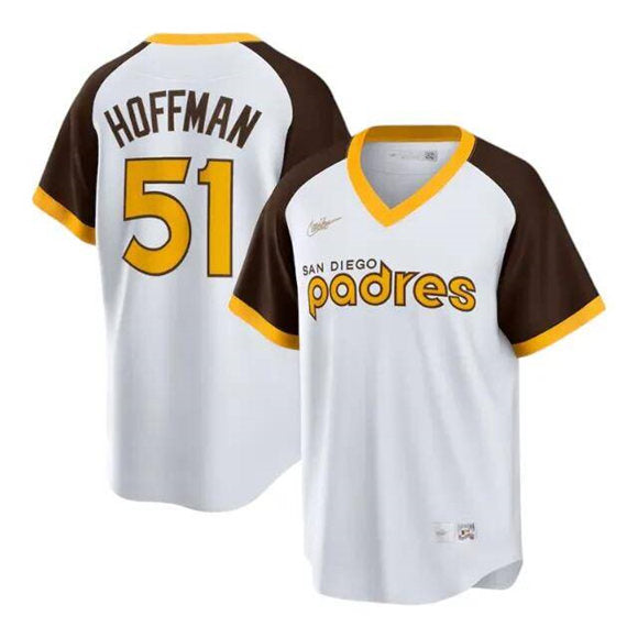 Trevor Hoffman San Diego Padres white Cooperstown jersey