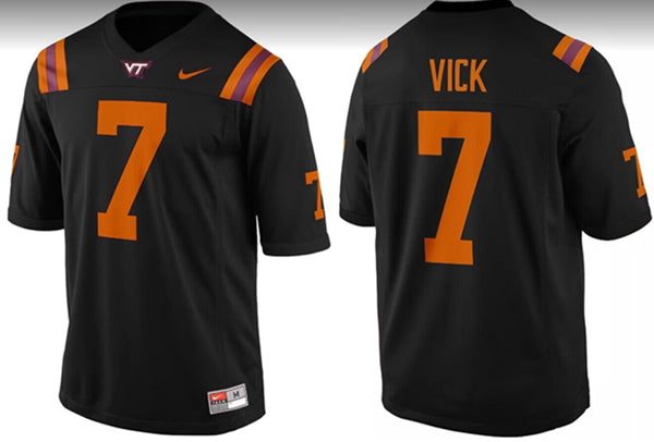 Michael Vick Virginia Tech Hokies black jersey