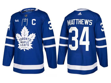Auston Matthews Toronto Maple Leafs blue jersey