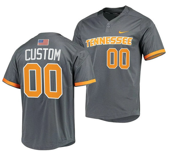 Custom Tennessee Volunteers gray jersey