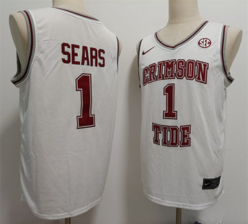 Mark Sears Alabama Crimson Tide white jersey