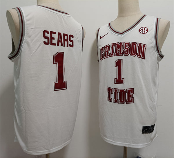 Mark Sears Alabama Crimson Tide white jersey